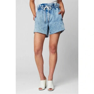 BLANKNYC Love on Top Paperbag High Waisted Acid Wash Jean Short